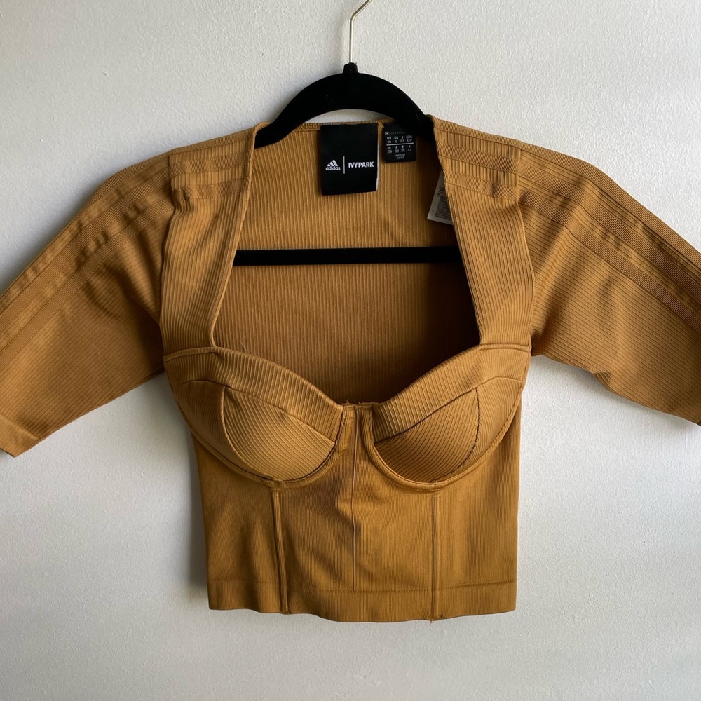 Brown crop top